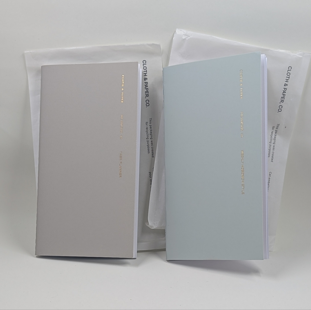Gray and Blue Home Office Planners